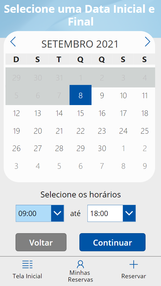 Print aplicativo de Reserva de Mesas com PowerApps